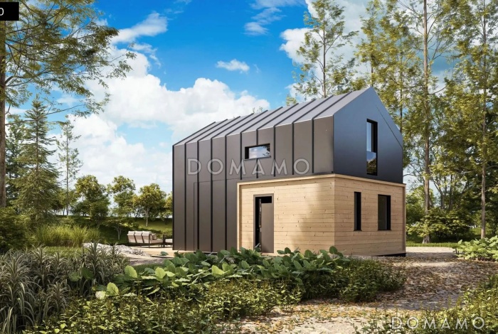 Проект кирпичного двухэтажного дома для узкого участка