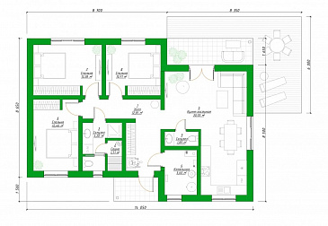 12-135 / План 1 этажа