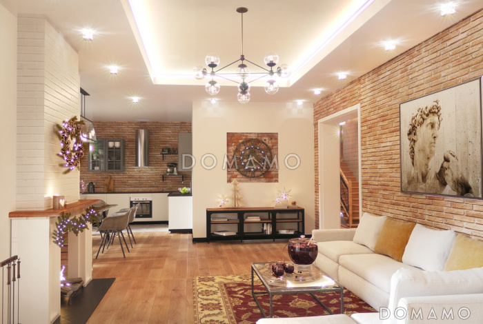 Проект двухэтажного дома-дуплекса из газобетона