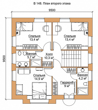 В-148-2 / План 2 этажа