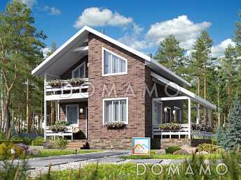 Двухэтажный дом «Гамма» (102 м2)