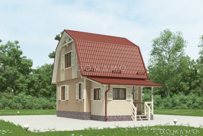 Проект компактного дома 5х6