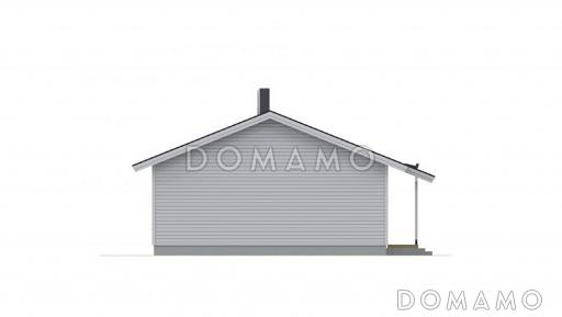 Проект каркасного дома 8x15 / Фасад 4