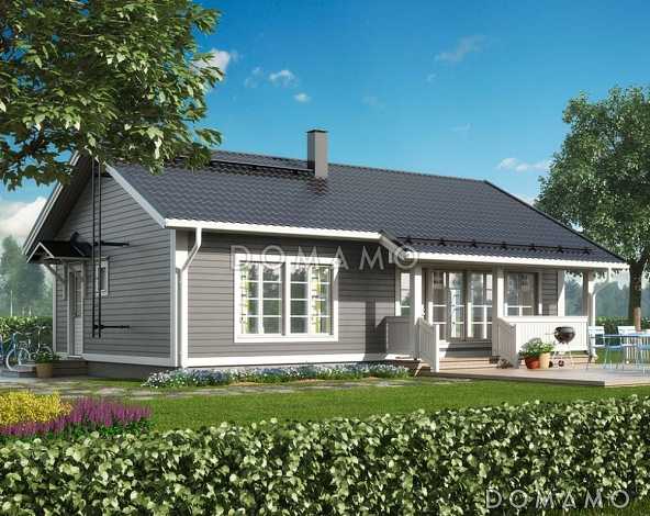 Проект каркасного дома с одной спальней