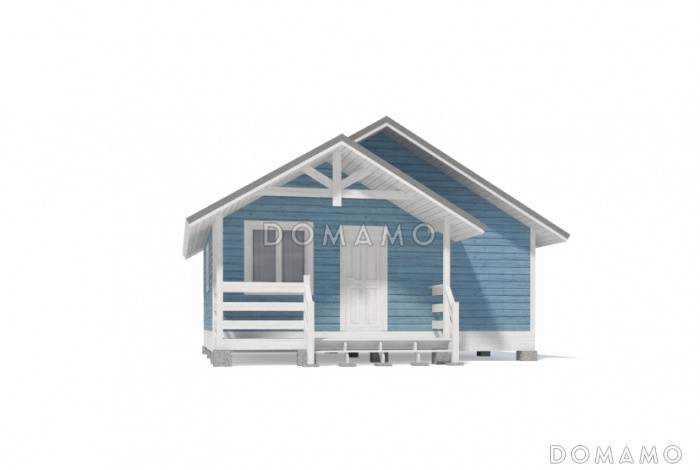 Проект бани из клееного бруса 6х5 с мансардой