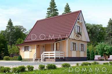 Проект каркасного дома с двумя спальнями