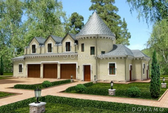 Проект гаража с комнатой для охраны