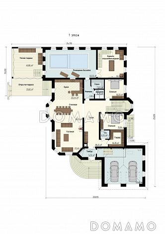 Конкорд / План 1 этажа