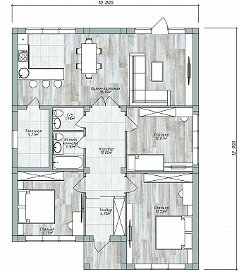 ОД-102 / План 1 этажа