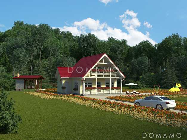 Проект каркасного дома 8х8