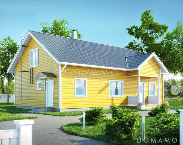 Проект каркасного экономичного дома