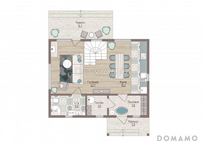 ФОРССА  / План 1 этажа