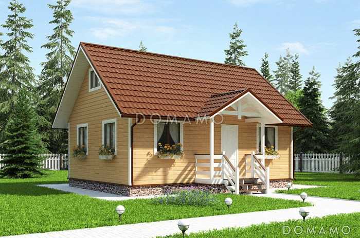 Проект миниатюрного каркасного дома