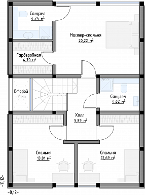 SCANDI 137 / План 2 этажа