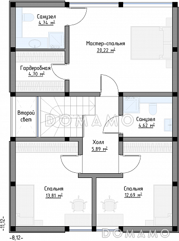 SCANDI 137 / План 2 этажа