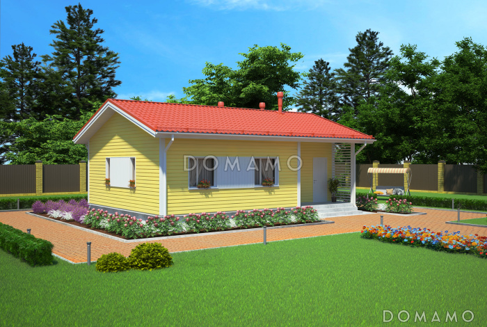 Проект небольшого каркасного дома