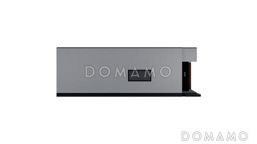 Проект одноэтажного дома в стиле Хай-тек с панорамным остеклением / Фасад 4