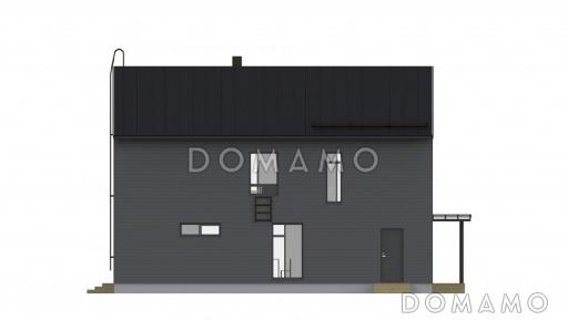 Проект двухэтажного комфортного дома / Фасад 3