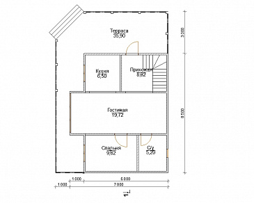Алькапоне / План 1 этажа