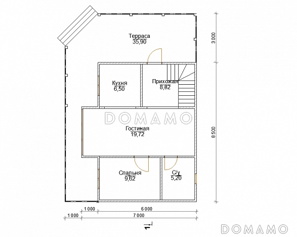 Алькапоне / План 1 этажа