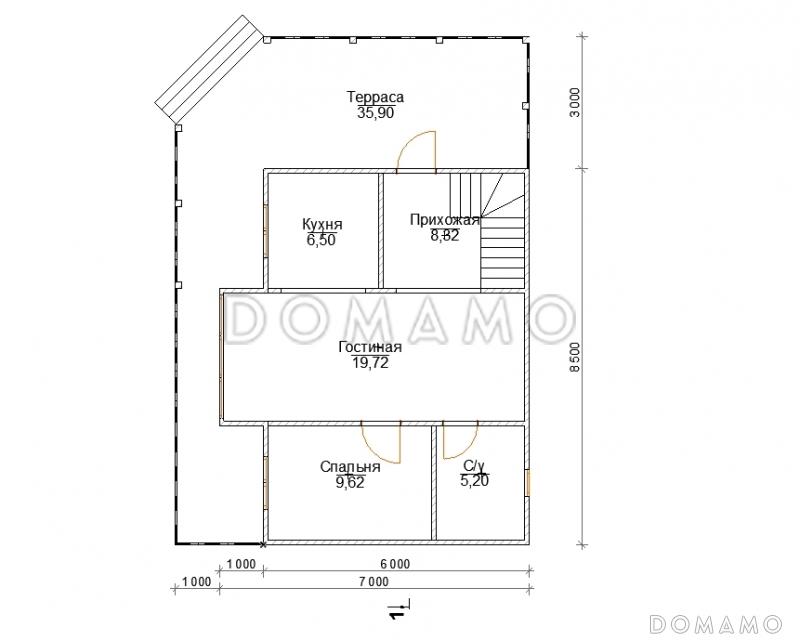 Алькапоне / План 1 этажа