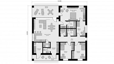 KVADRA M / План 1 этажа