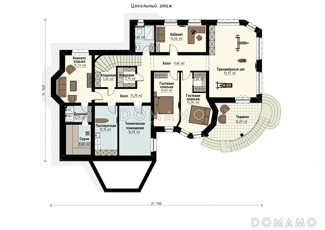 Валенсия / План цокольного этажа