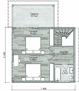 ДД-113 / План 2 этажа