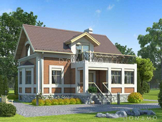 Экономичный загородный дом с подвалом