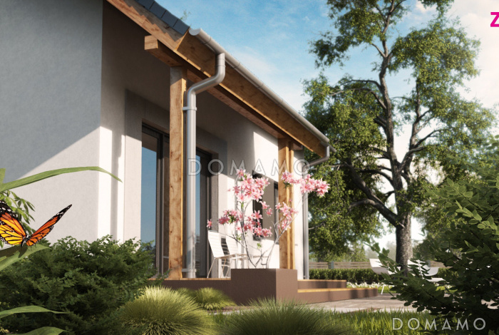 Проект классического мансардного дома из кирпича с кабинетом и большим техническим помещением