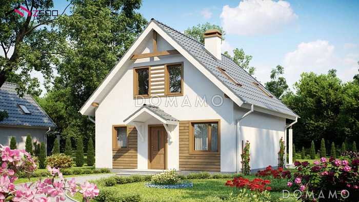 Проект загородного дома с террасой, балконом, кладовой, просторной ванной