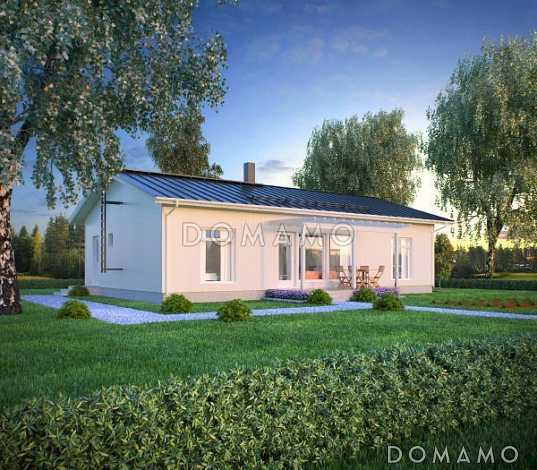 Проект экономичного каркасного дома с мини сауной