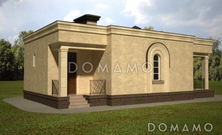 Проект бани с плоской крышей