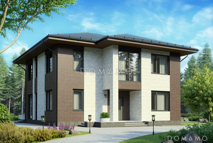 Проект двухэтажного дома из СИП панелей