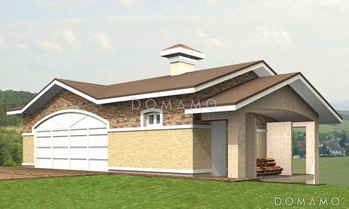 Проект гаража без подвала