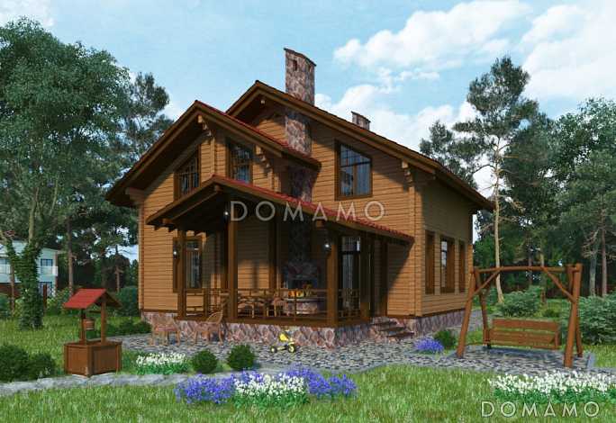Проект брусового дома с эргономичной планировкой