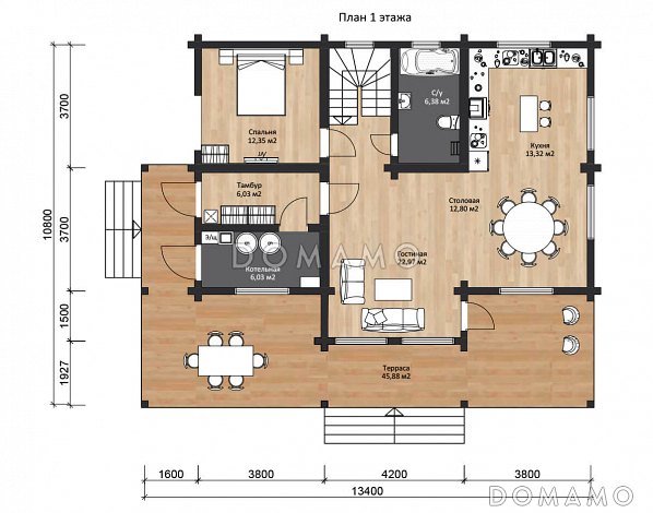 LAPPI 215 / План 1 этажа
