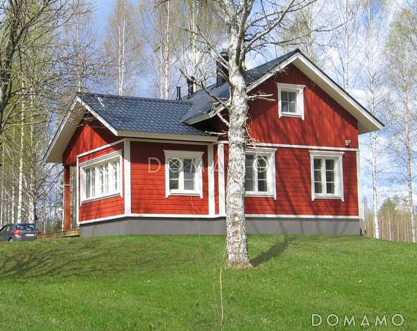 Проект каркасной сауны с спальней на мансардном этаже