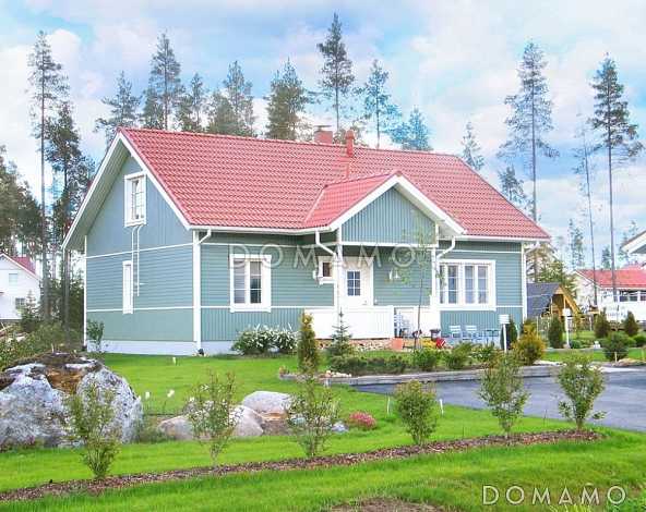 Проект каркасного дома с мансардой и санузлом