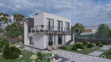 Проект двухэтажного коттеджа в стиле хай-тек, адаптированный для сейсмозоны