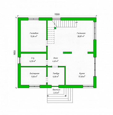 16-219 / План 1 этажа