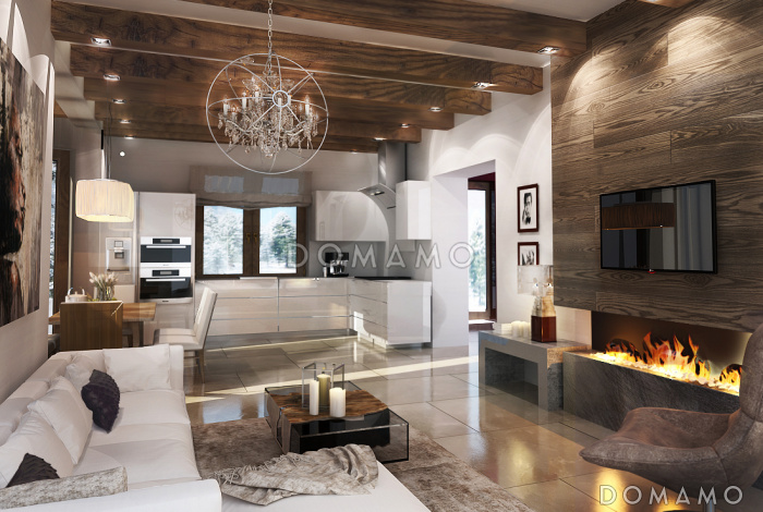 Проект дома из газобетона с эркером