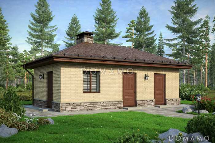 Хозяйственный блок - котельная, генераторная, кладовая