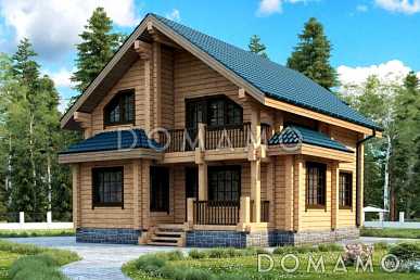 Проект дома с гардеробным помещением и балконом