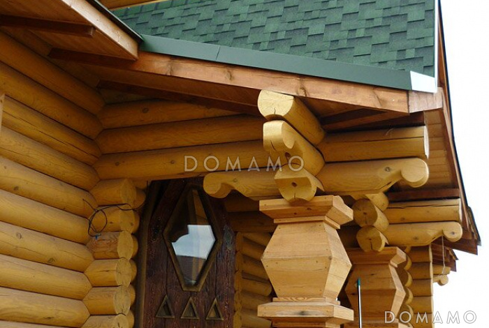 Проект бани из бруса с бильярдной