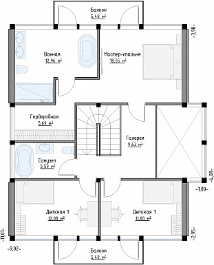 SCANDI 167 / План 2 этажа