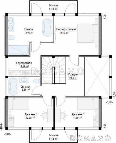 SCANDI 167 / План 2 этажа