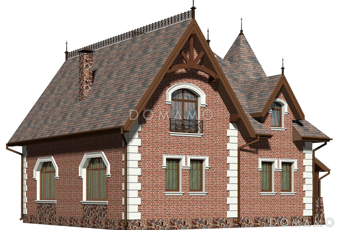 Проект дома из СИП панелей в английском стиле