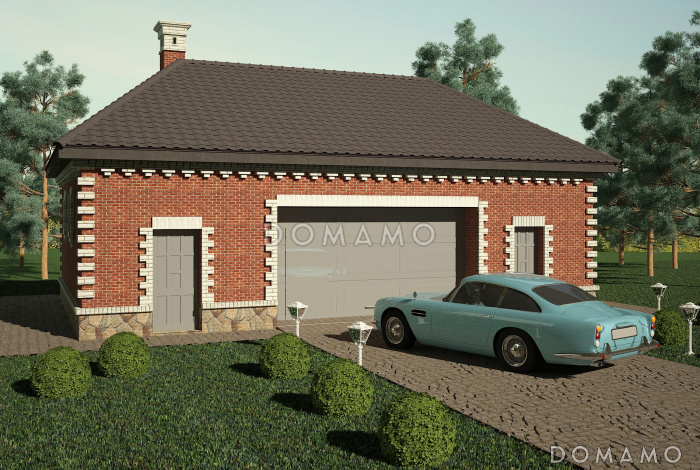 Гараж для машины и квадроцикла