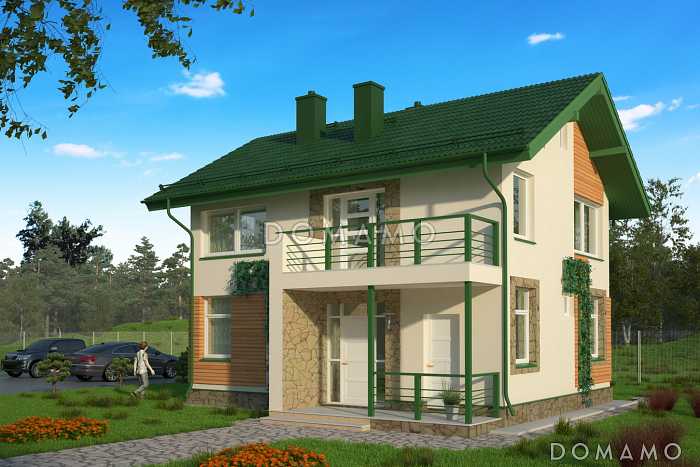 Проект небольшого двухэтажного коттеджа в польском стиле